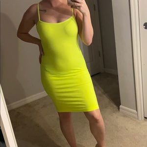 Neon green/yellow dress